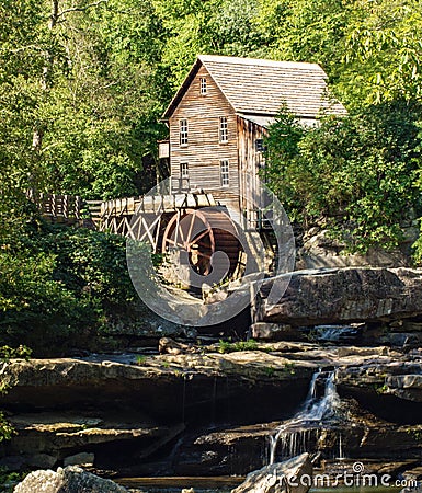 Glade Creek Grist Mill Editorial Stock Photo